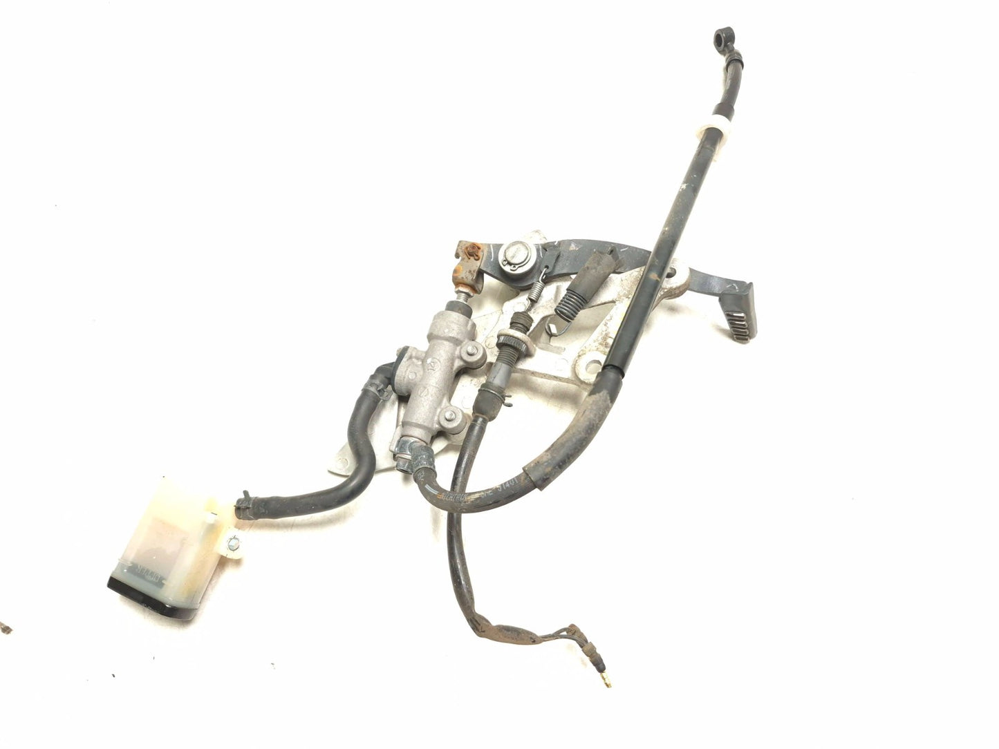 2013 Honda Cbr250 Front Right Foot Peg Bracket & Master Cylinder Brake Pedal OEM