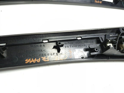 2008 Acura Tl Type-s Interior Door Handle W/ Molding Trim 3pcs OEM