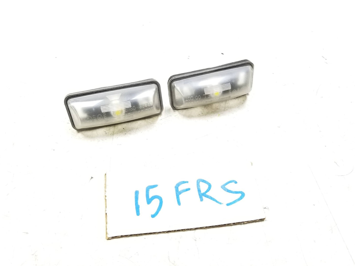 2013-2016 Scion Fr-s License Plate Light Assemblies Pair OEM