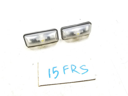 2013-2016 Scion Fr-s License Plate Light Assemblies Pair OEM