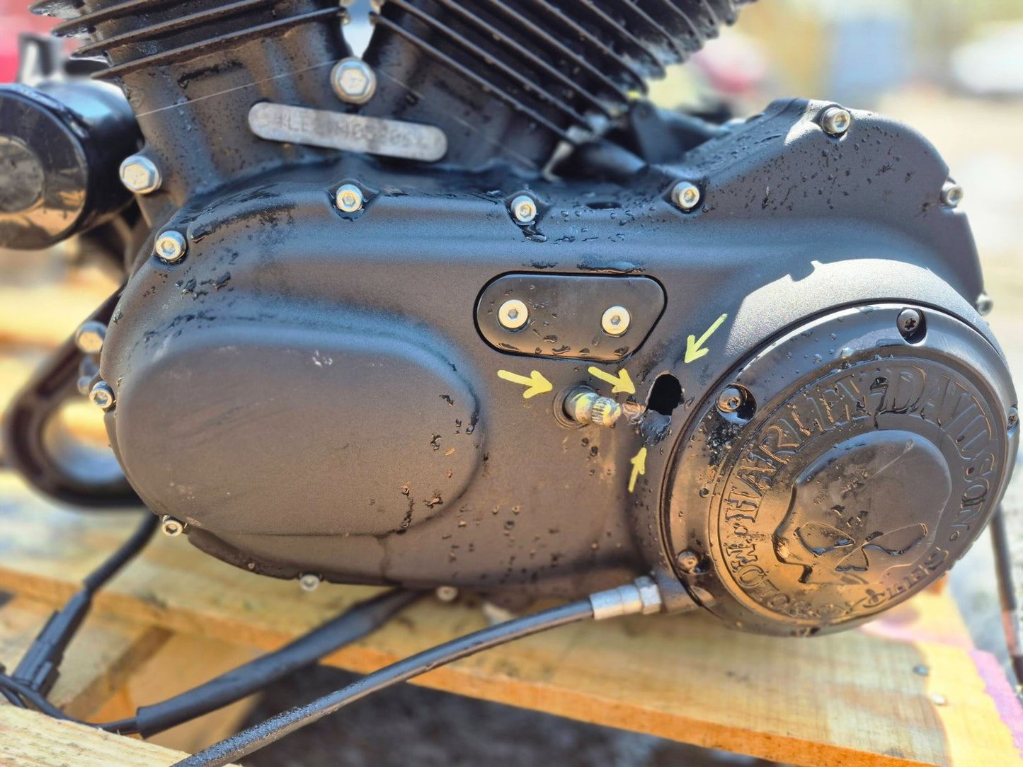 2021 Harley Sportster Xl1883 Engine Motor ** Left Case Damage **
