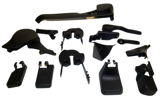 10-17 Mitsubishi Lancer Seat Trim Panel Cover Front Driver Side 14pcs OEM