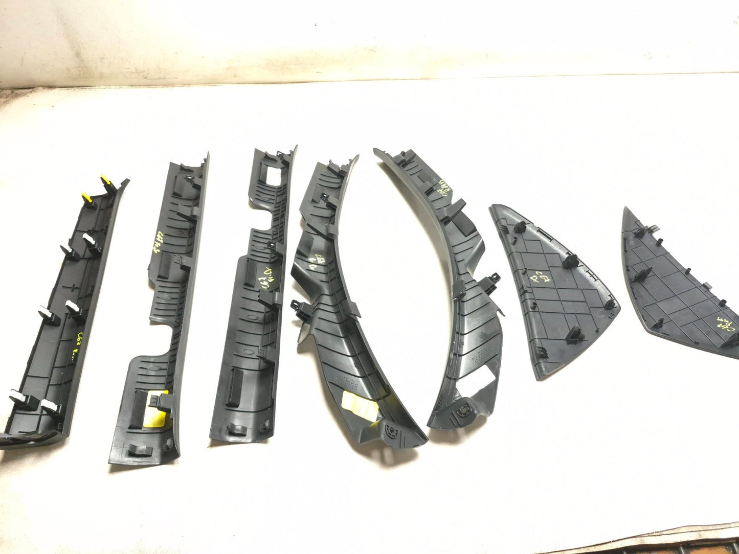 2018 Hyundai Sonata Door Sill Scuff Plate Trim Front & Rear W/ Dash End Cap OEM