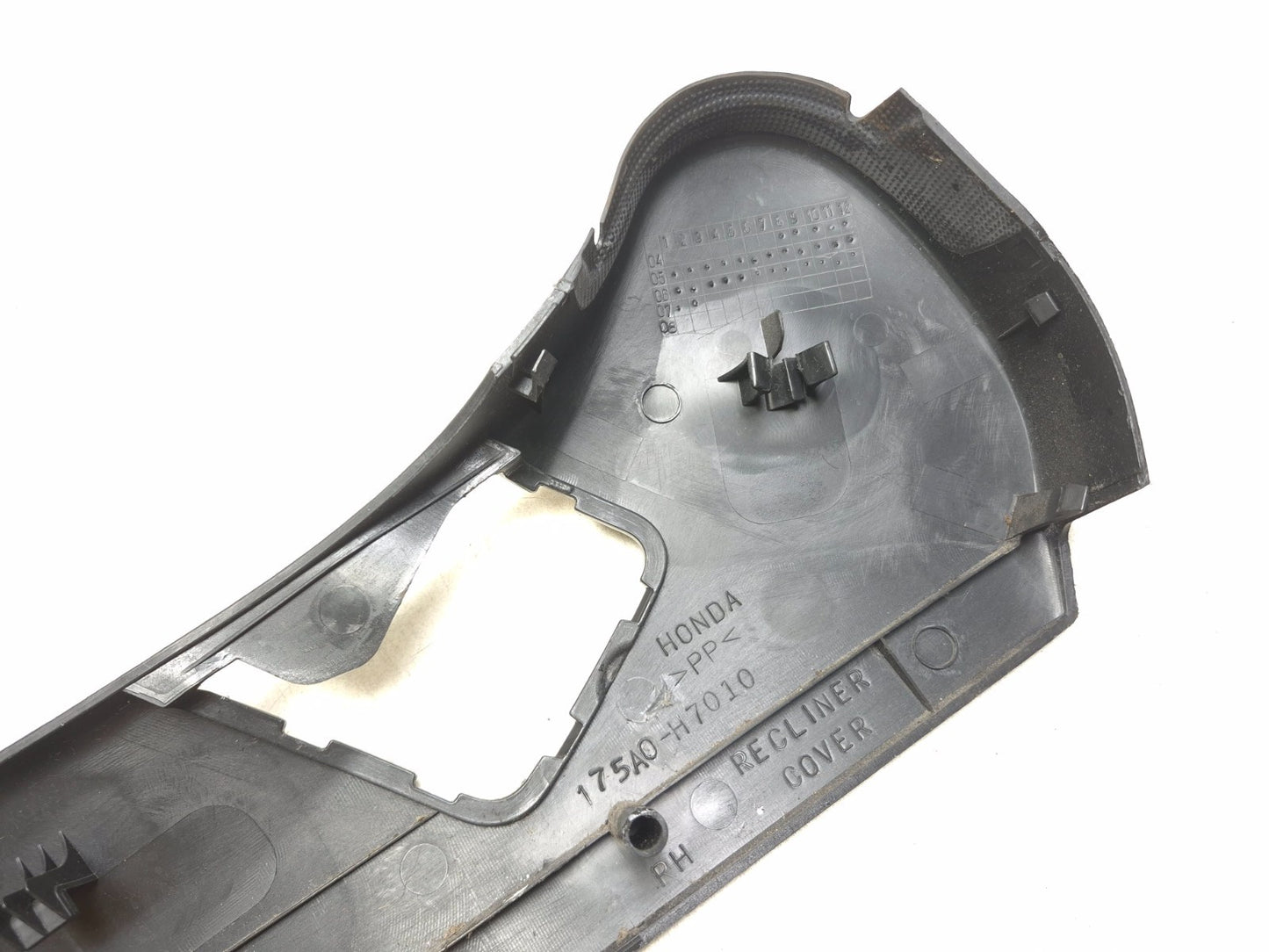 2008 Acura Tl Front Right Passenger Seat Side Cover Trim & Switch OEM