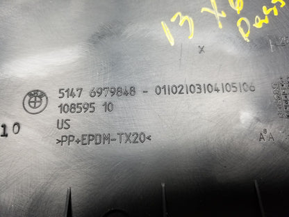 07 08 09 10 11 12 13 BMW X6 Right Pass Side Lower B Pillar Cover Trim  OEM