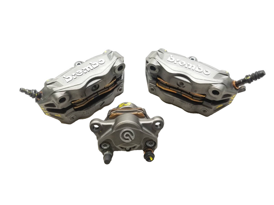 21-24 Ducati Supersport 950 950s Brembo Brake Caliper 3pcs OEM 6k Miles