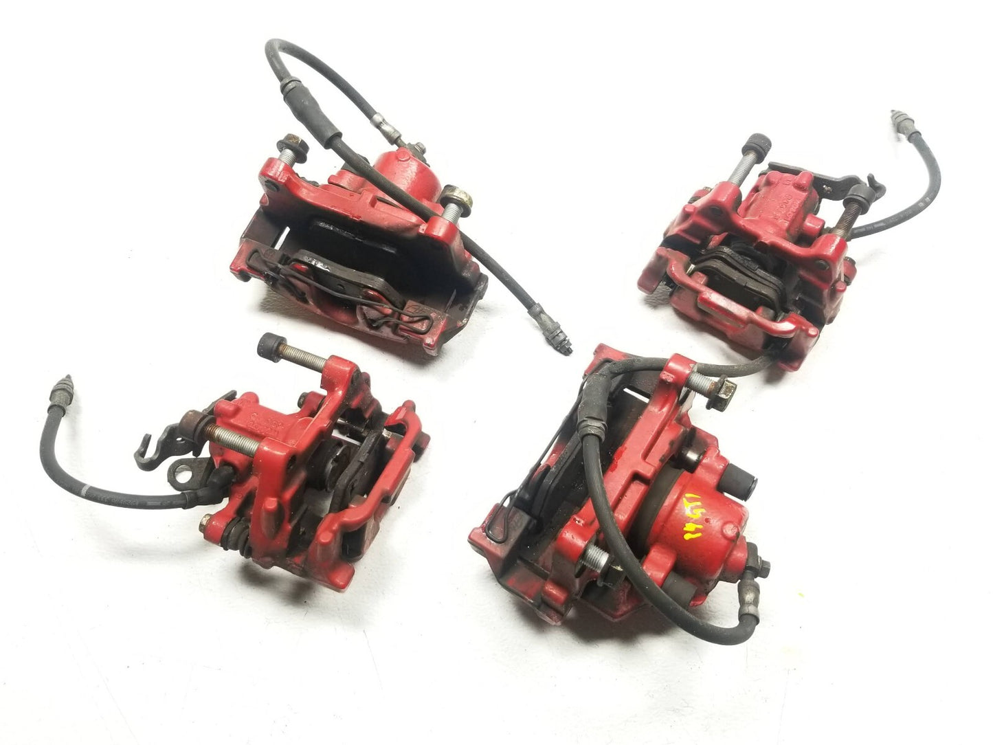 10 11 12 13 14 VW Golf GTI Brake Caliper Front & Rear Set Of 4pcs OEM