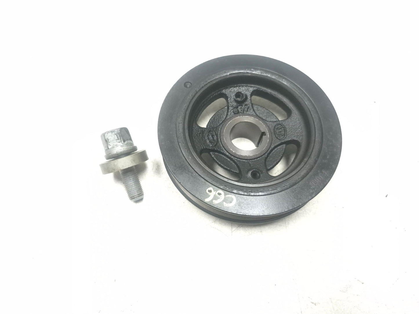 2012 Hyundai Sonata 2.4l Crankshaft Pulley Harmonic OEM