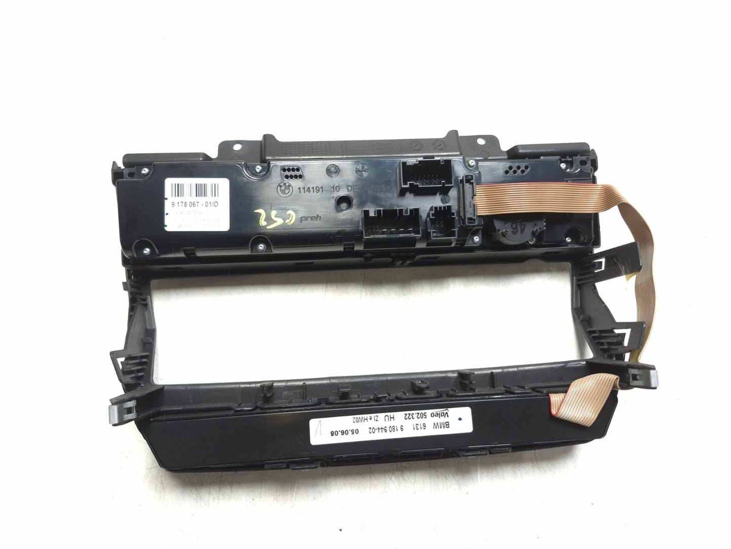 2008 BMW X6 E71 Heater A/c Air Temperature Control Panel OEM