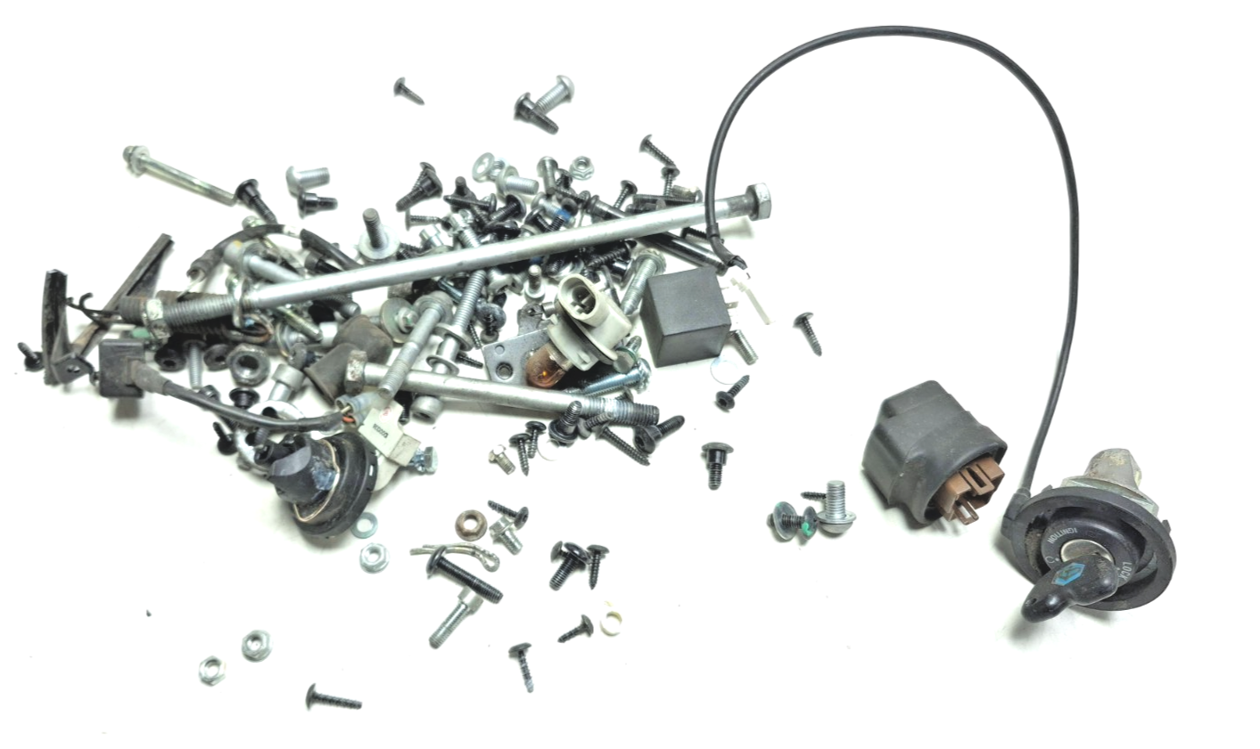 2022 Piaggio Liberty 150 Misc Bolt Hardware Bracket W/ Ignition Switch & Key OEM