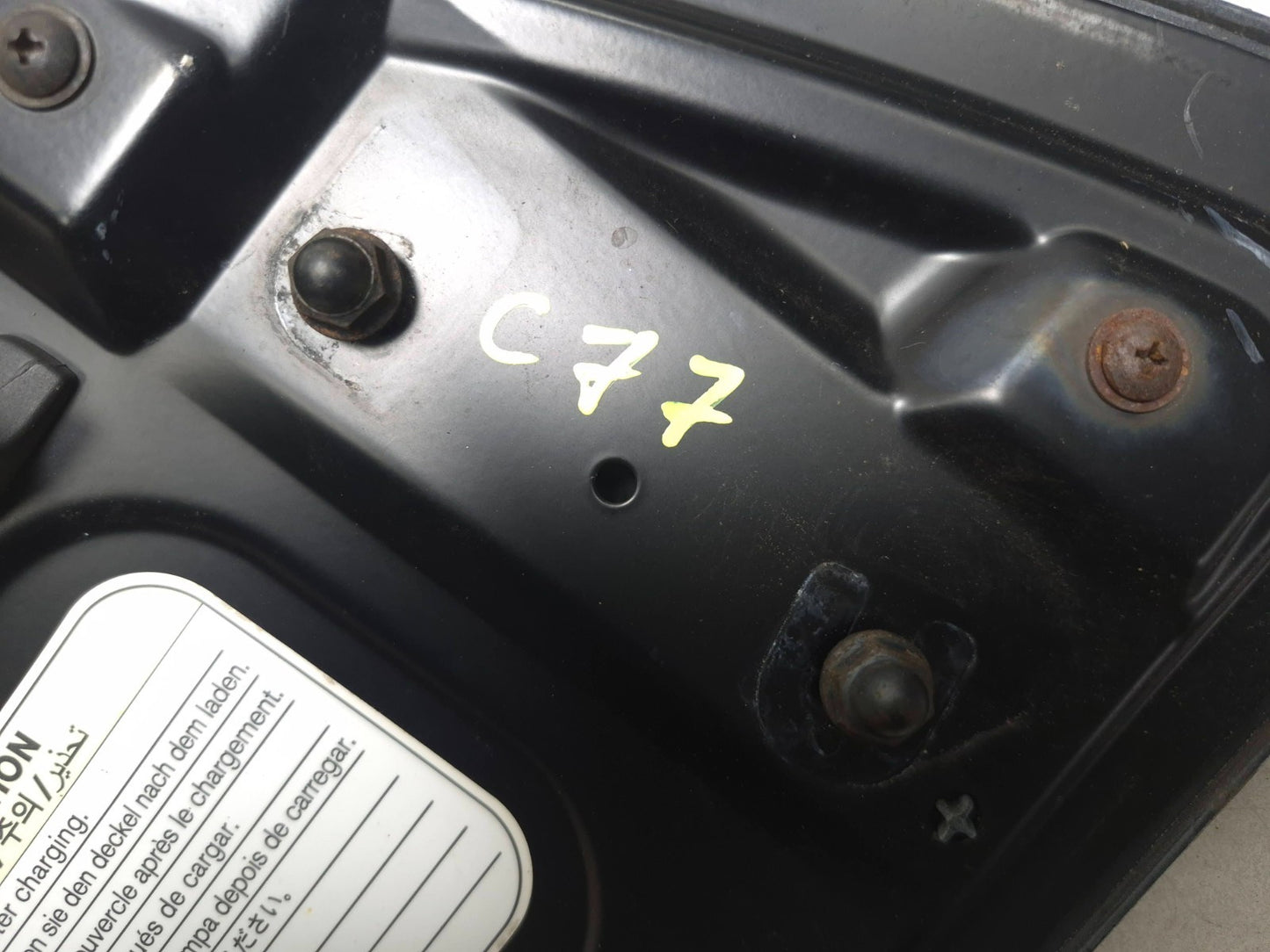 2012 Nissan Leaf Charger Port Lid Door Cover OEM