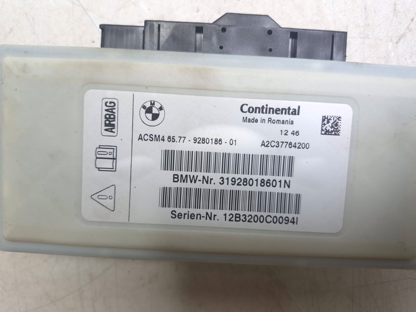 2012-2020 BMW 2 3 4 5 F Series F10 F30 F32 F12 F25 F01 Air Bag SRS Control Module Unit OEM