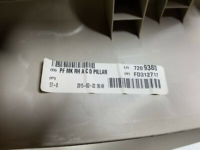 13 14 15 16 Jeep Compass Rear Right Pass Quarter D Pillar Trim Panel Cover OEM