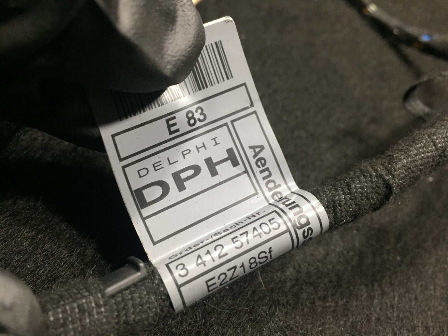 04 05 06 BMW X3 E83 Rear Right Pass Side Door Wire Wiring Harness OEM D34