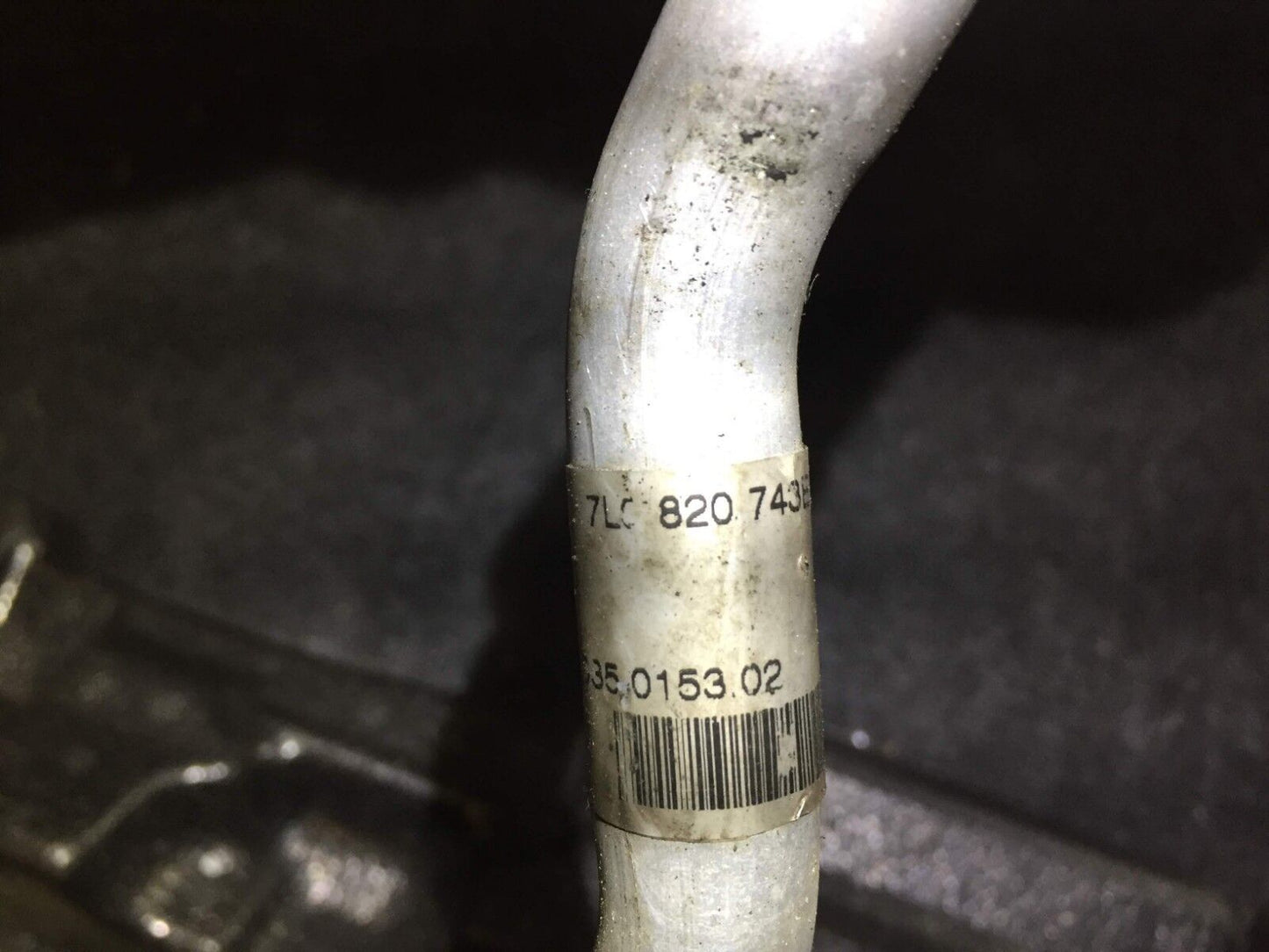 04 05 06 Porsche Cayenne 3.2l AC Hose / Line Expansion Valve To Compresor OEM