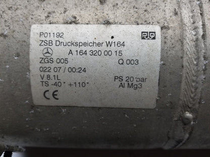 06 07 08 09 10 11 Mercedes Ml500 Air Suspension Tank Reservoir A1643200015 OEM