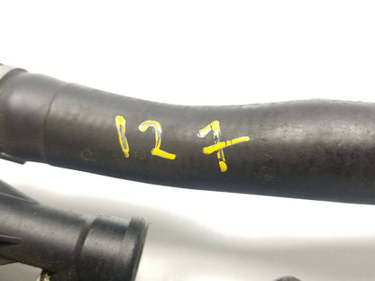 09 10 11 12 BMW 750li Radiator Coolant Return Pipe Tube Hose Line W/ Pump OEM