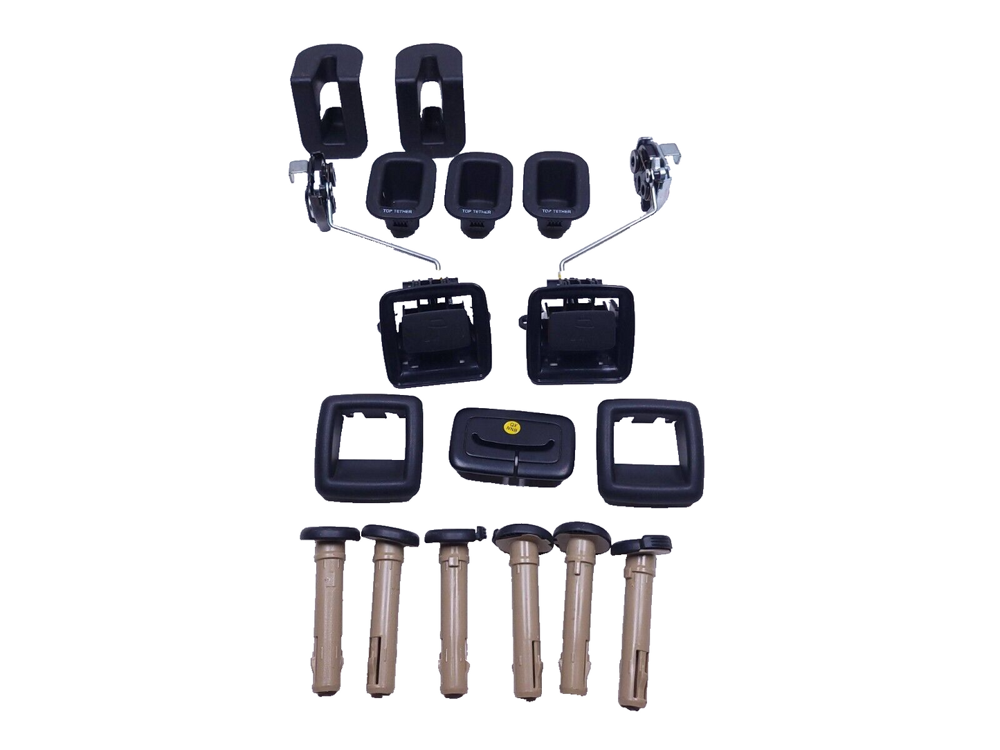 20 21 22 Hyundai Venue Rear Headrest Guide Sleeve Fold Lock Belt Trim OEM