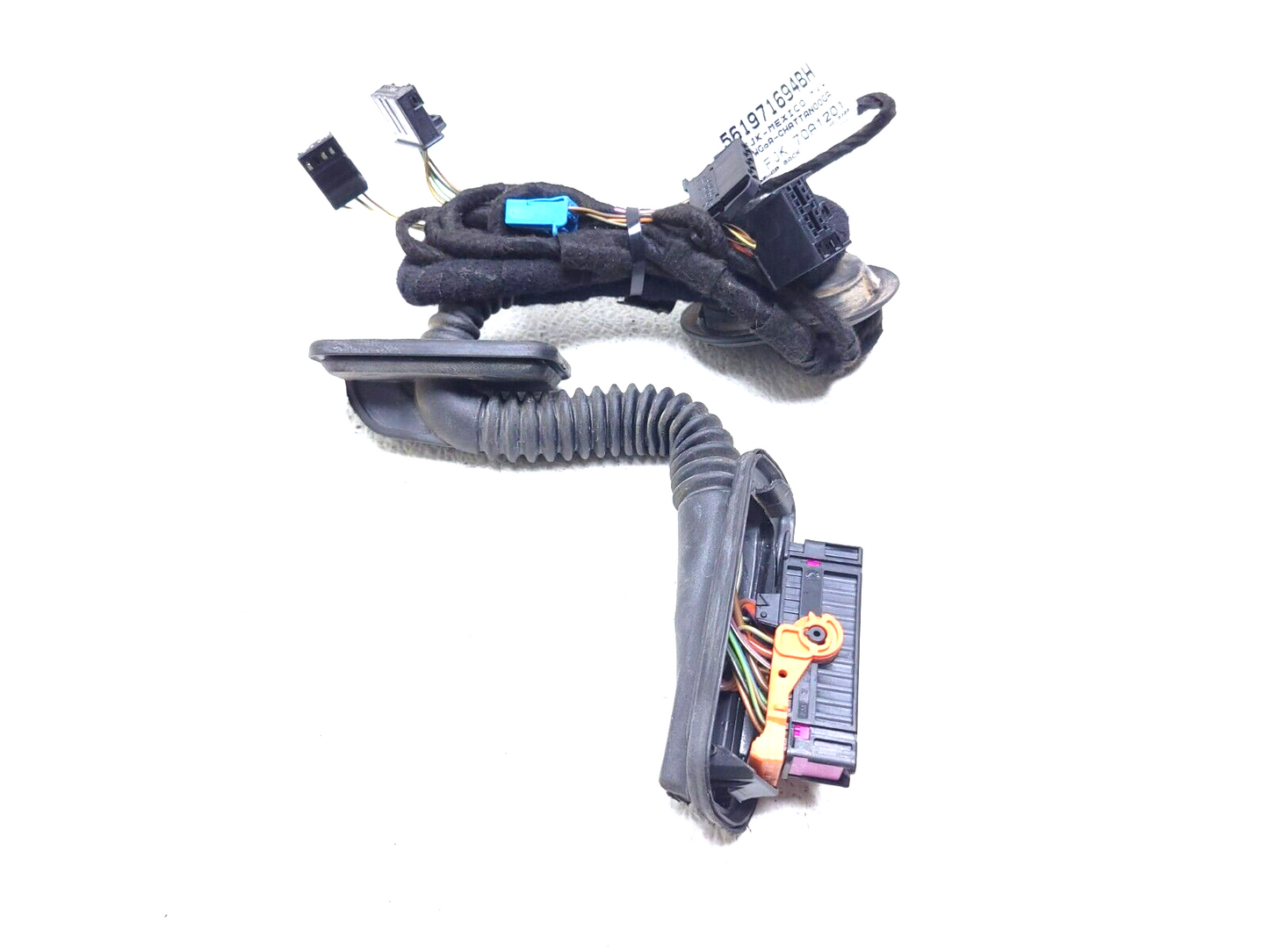 12-19 Volkswagen Passat B7 Rear Door Wire Harness Passenger Side Right OEM