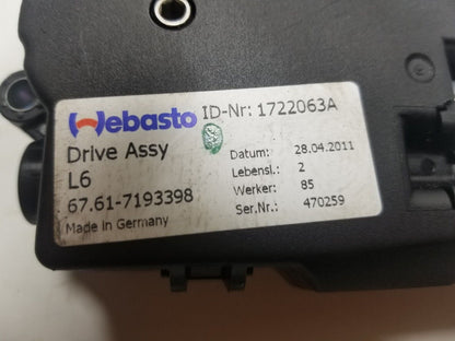 09 10 11 12 BMW 750li Sunroof Motor Pair OEM