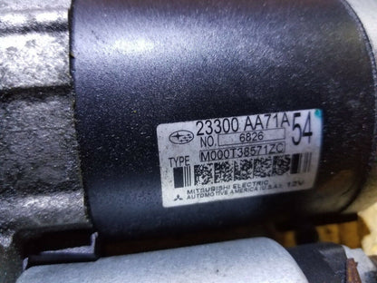 15 16 17 Subaru Legacy 2.5l Starter Motor OEM 69k Miles
