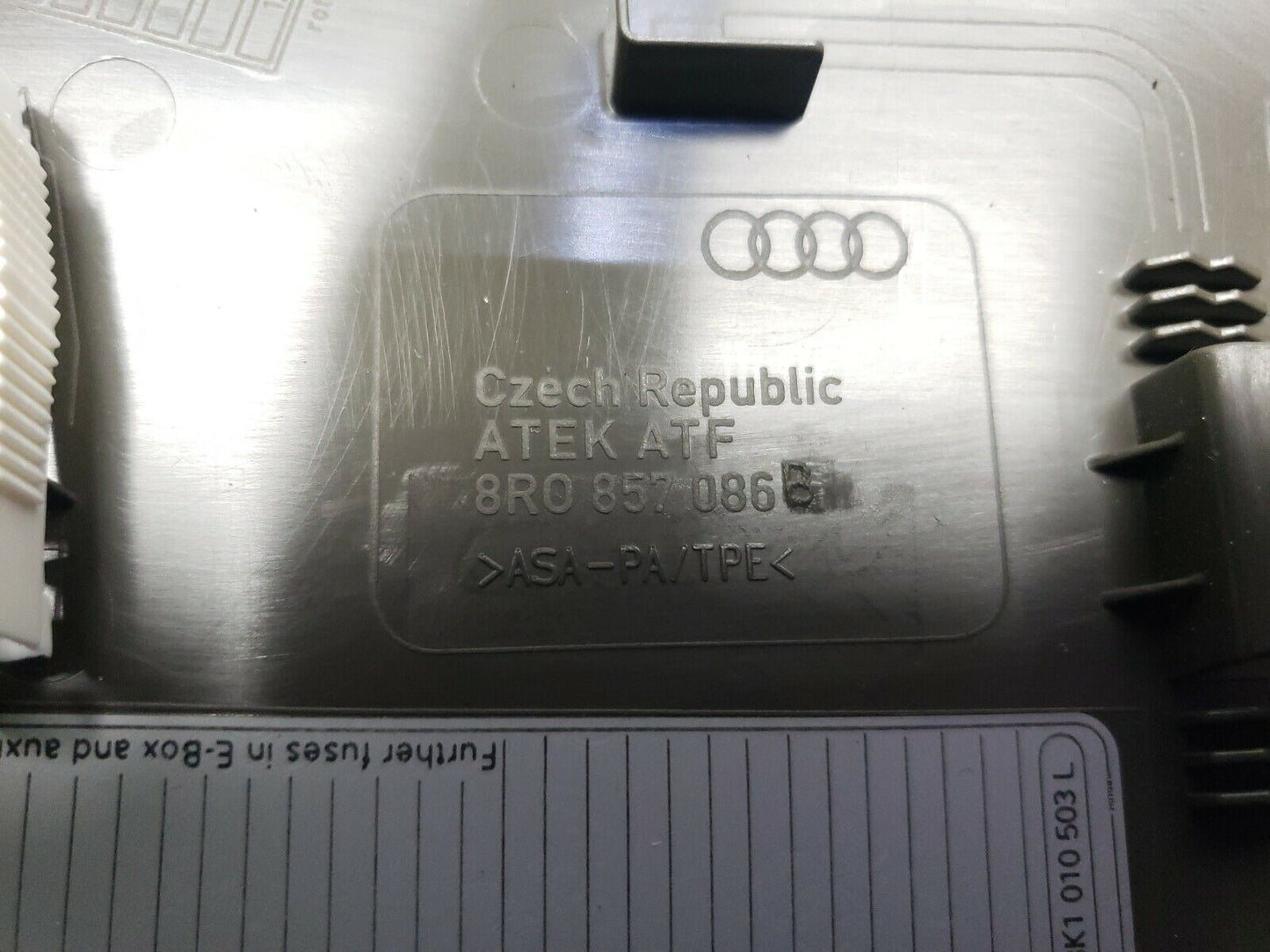 10 11 12 Audi Q5 Dash End Cap Cover Right Passenger Side OEM 72k Miles