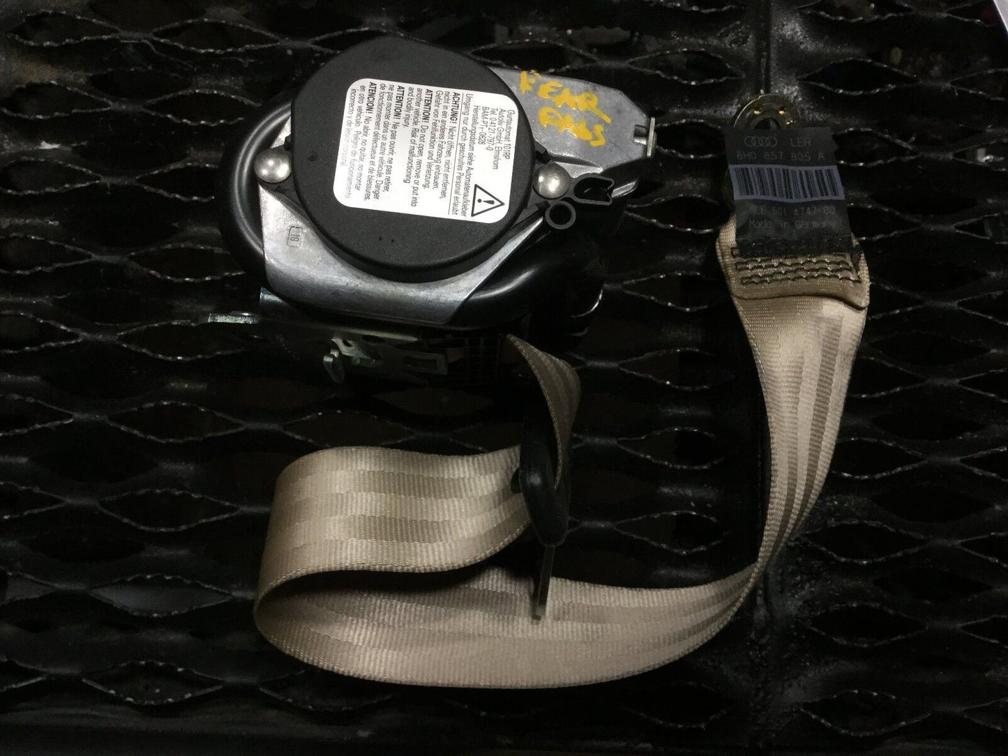 03 04 05 06 Audi A4 B6 - Rear Right Seat Belt Retractor OEM