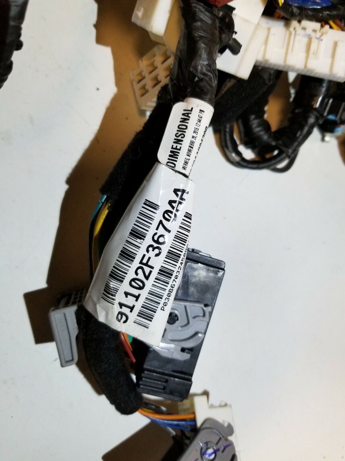 2017 2018 Hyundai Elantra Se Dash Dashboard Wire Harness 91102f3670aa OEM 22k