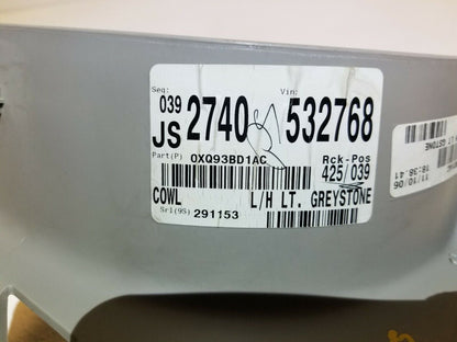 07 08 09 10 Chrysler Sebring Left Driver Cowl Kick Trim Panel OEM