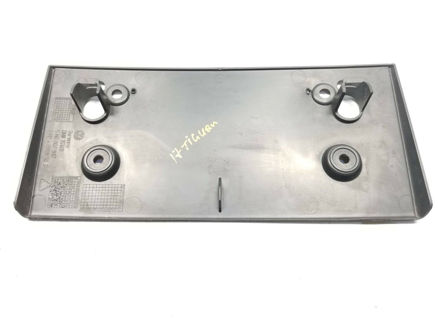 12 13 14 15 16 17 VW Tiguan Rear Bumper License Plate Bracket OEM 43k Miles