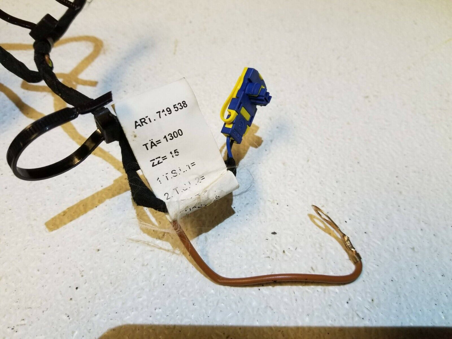 04 05 06 07 Audi A8 Rear Seat Wire Harness Left & Right Pair OEM