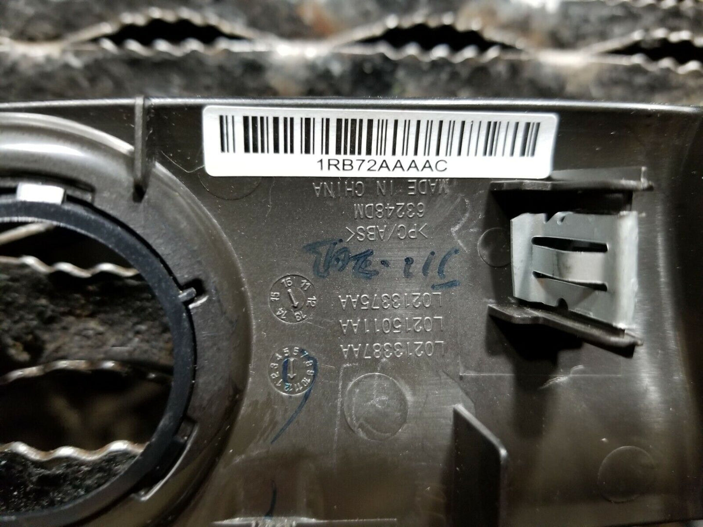 14 2014 Dodge Grand Caravan Ignition Switch Key Trim Panel Moulding Trim OEM