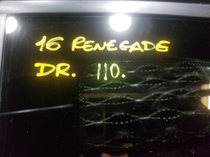 15 16 17 Jeep Renegade Driver Left Side Rear Quarter Window Glass OEM #110