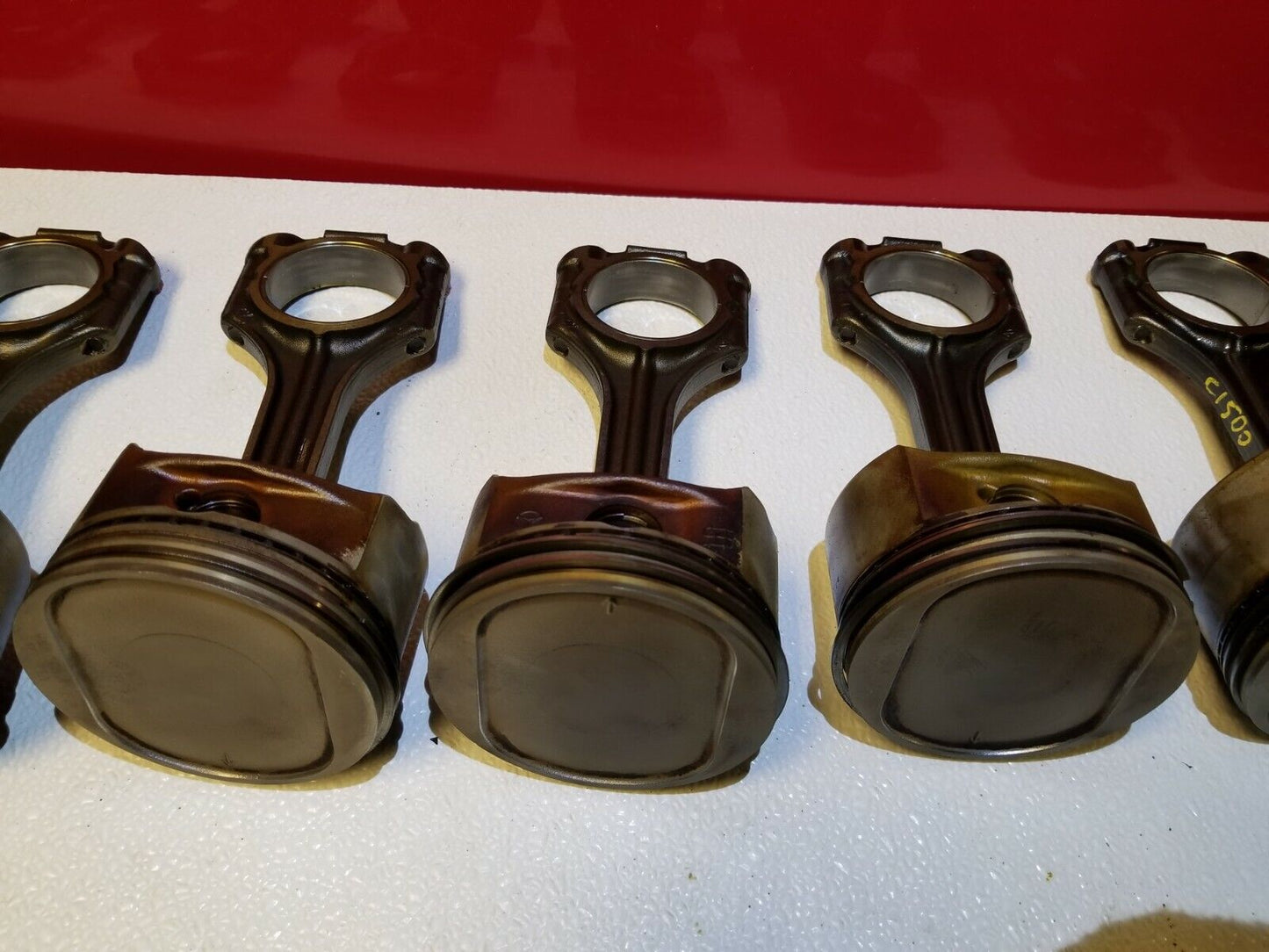 03 04 05 06 Mercedes CL500 Connecting Rod W/ Piston 8pcs OEM M113 5.0l