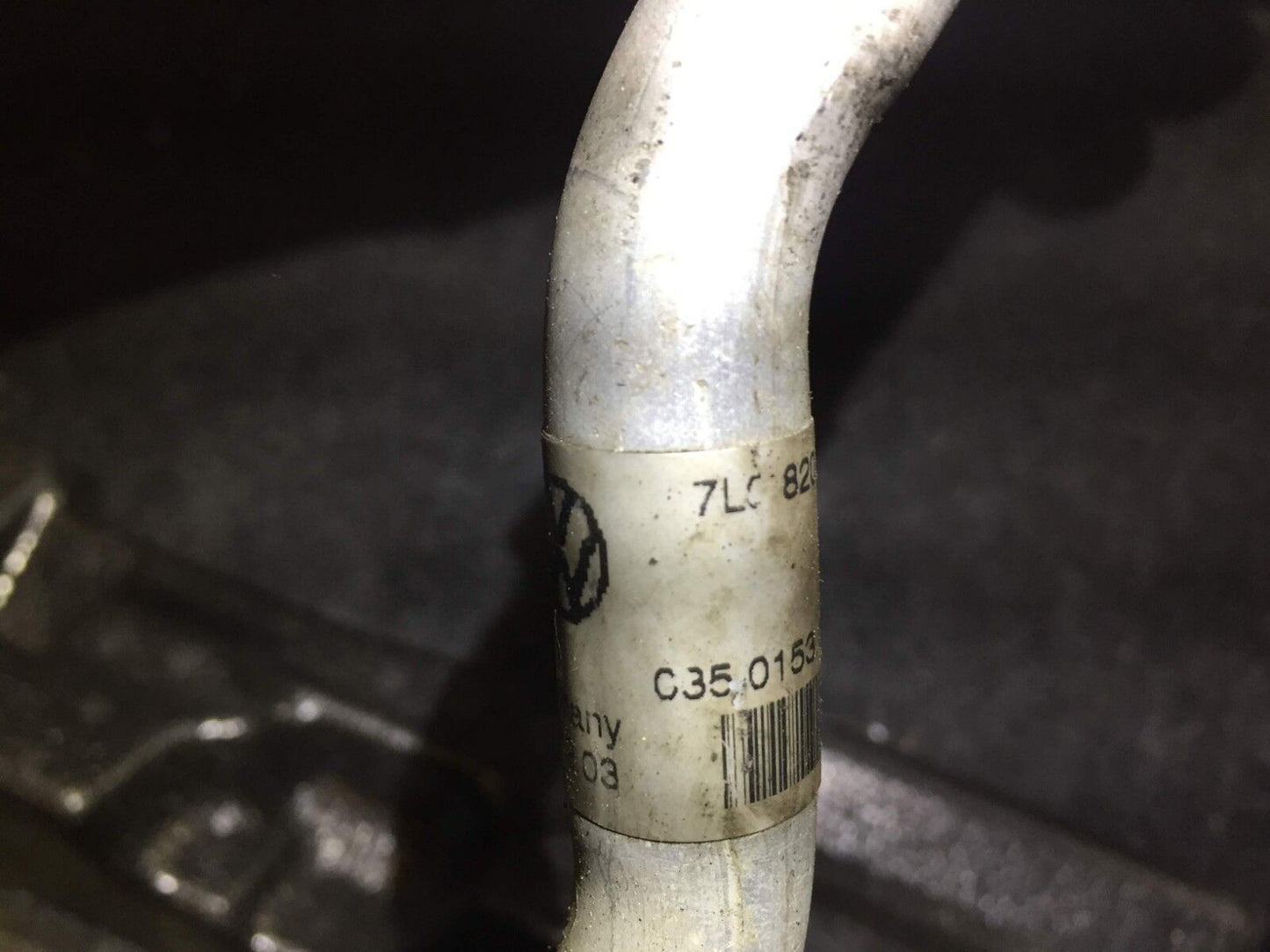 04 05 06 Porsche Cayenne 3.2l AC Hose / Line Expansion Valve To Compresor OEM