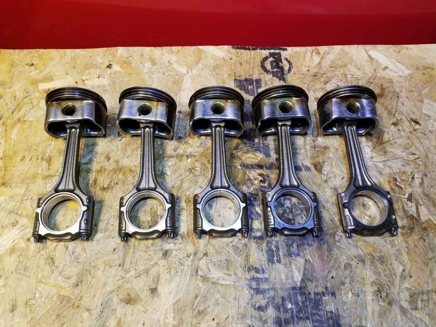 11 12 13 14 15 VW Jetta 2.5l Piston W/ Connecting Rod - Std 5pcs OEM 62k Miles