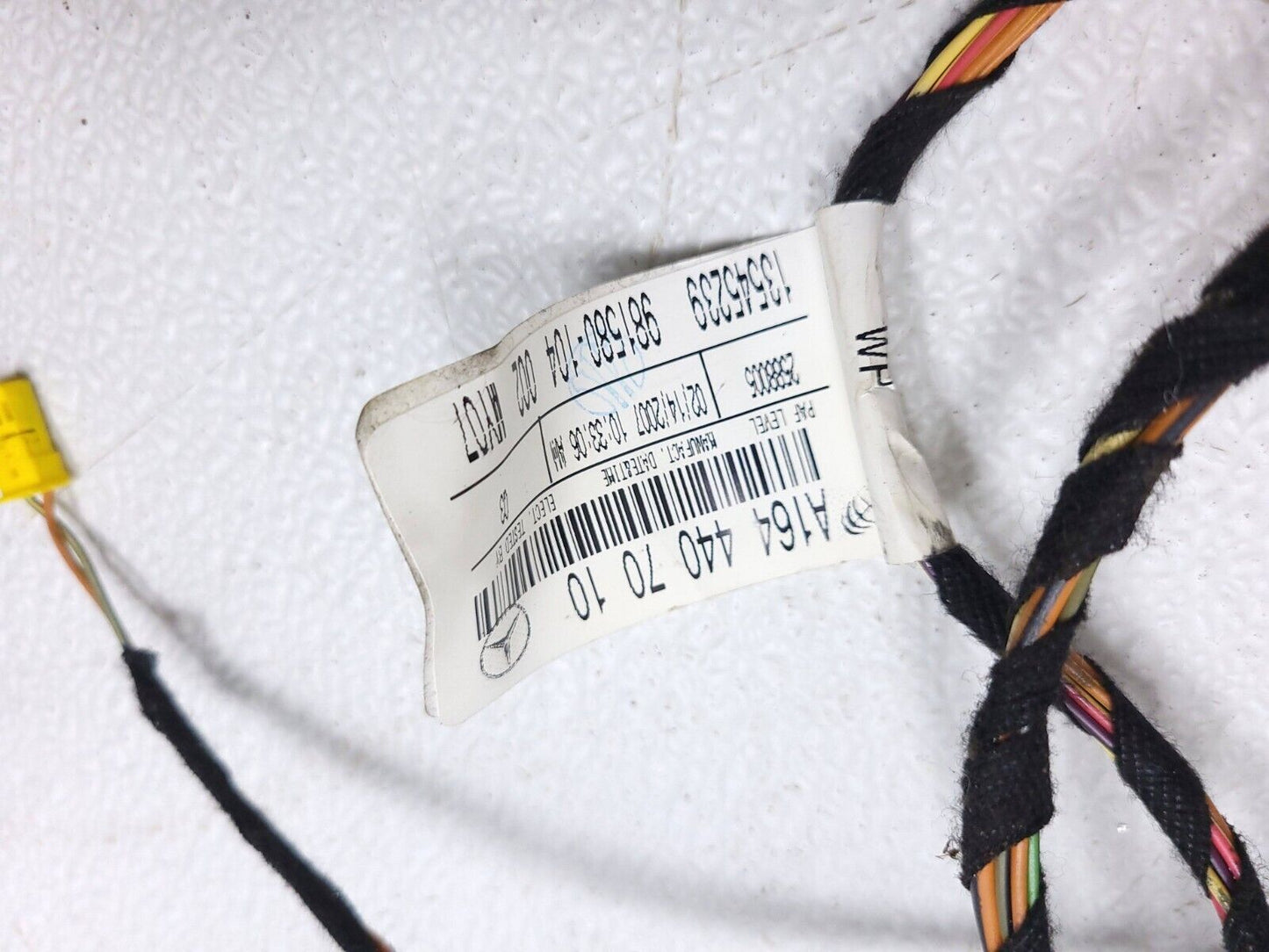 06 07 08 09 10 11 Mercedes Ml500 Door Wire Harness Reart Left Driver Side OEM