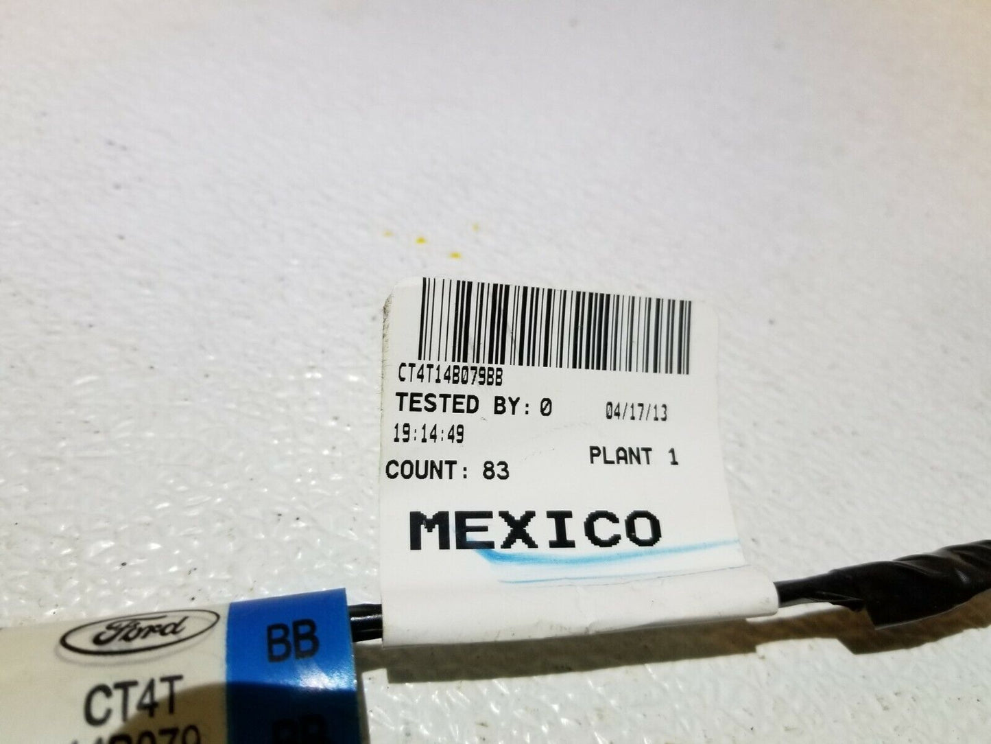 11 12 13 14 Ford Edge Heater Wire Harness OEM 43k Miles