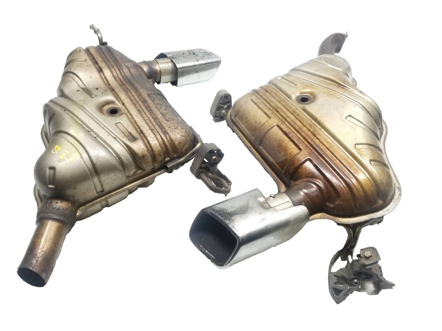 06 07 08 09 10 11 Mercedes Ml Ml500 Rear Exhaust Muffler Pair OEM W164