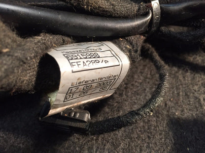 02 03 04 05 BMW 745i E65 Front Driver Left Seat Backrest Wire Wiring Harness OEM