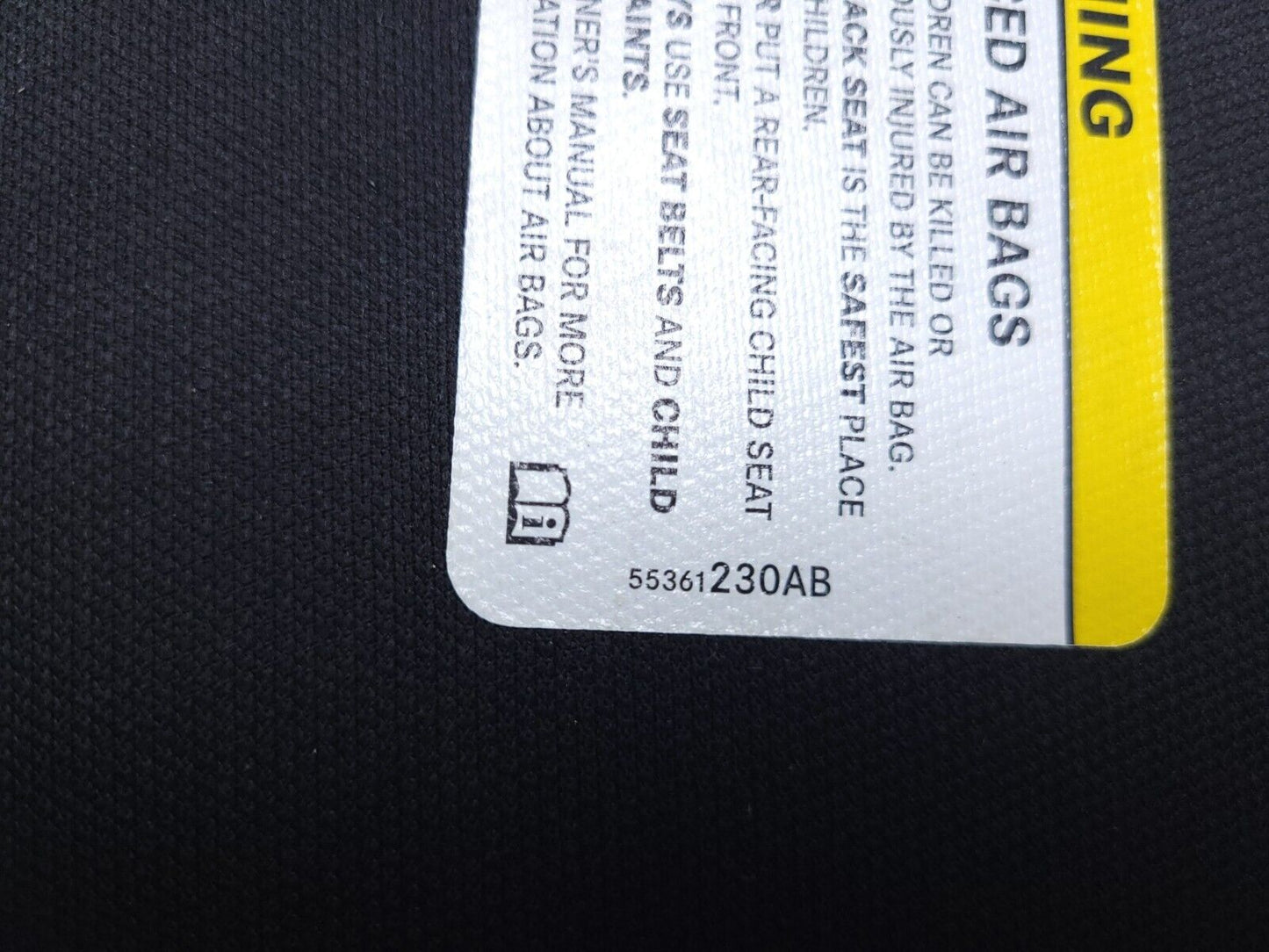 15 16 17 18 Dodge Challenger Sun Visor Passenger Side Right OEM