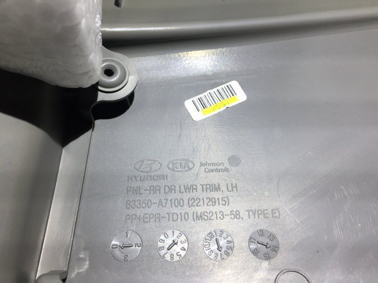 14 15 16 Kia Forte Left Rear Door Trim Panel Driver Side OEM