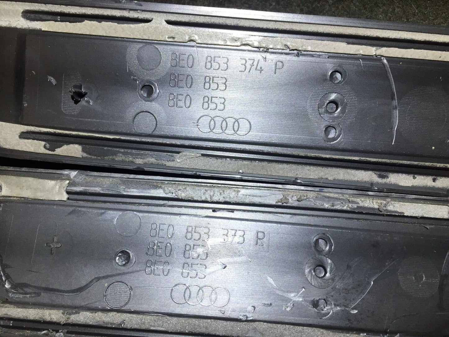 05 06 07 08 Audi A4 Front Right & Left Side Door Sill Plate 2pcs OEM