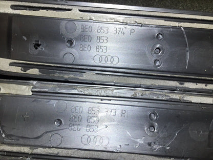 05 06 07 08 Audi A4 Front Right & Left Side Door Sill Plate 2pcs OEM