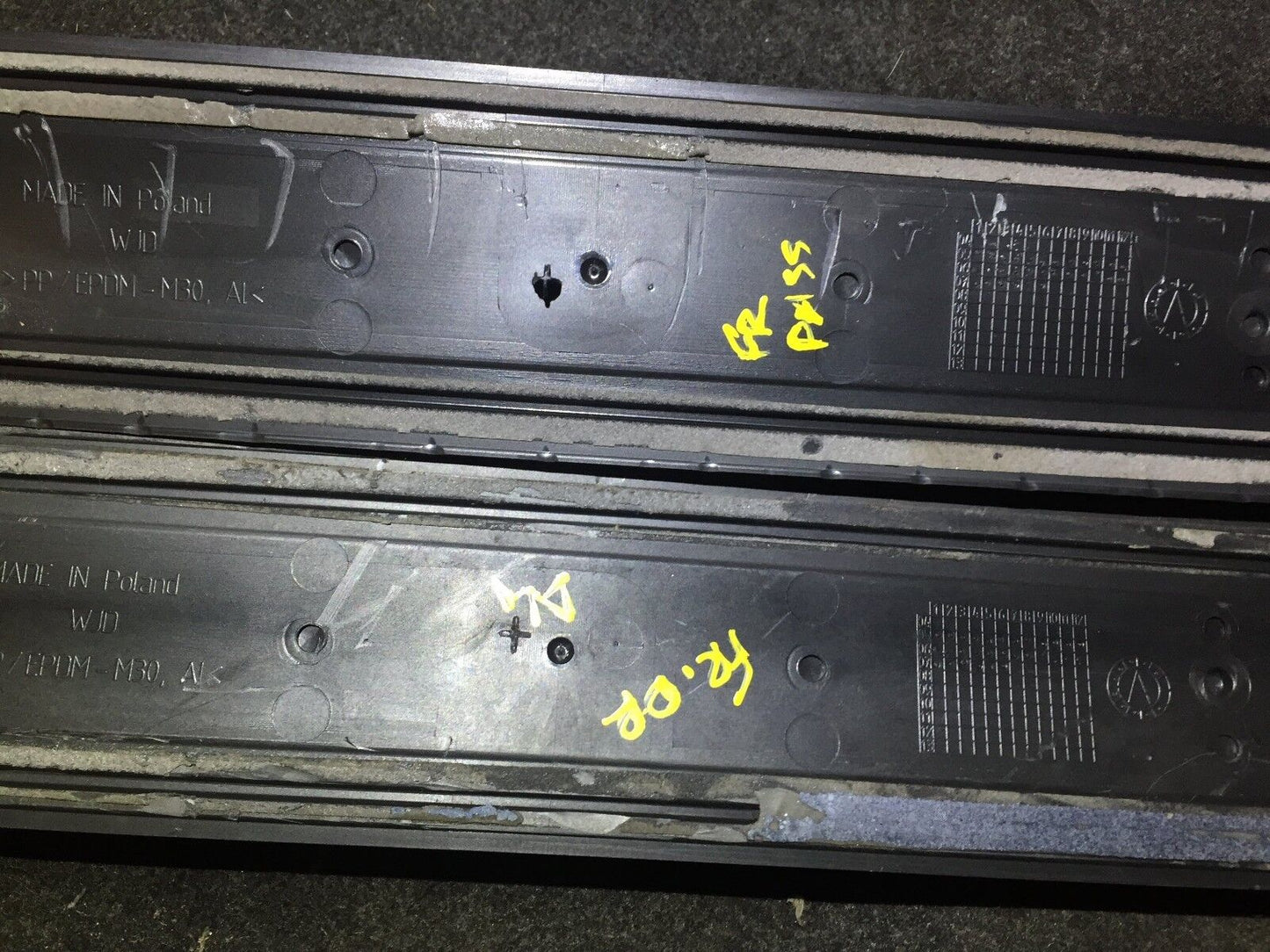 05 06 07 08 Audi A4 Front Right & Left Side Door Sill Plate 2pcs OEM