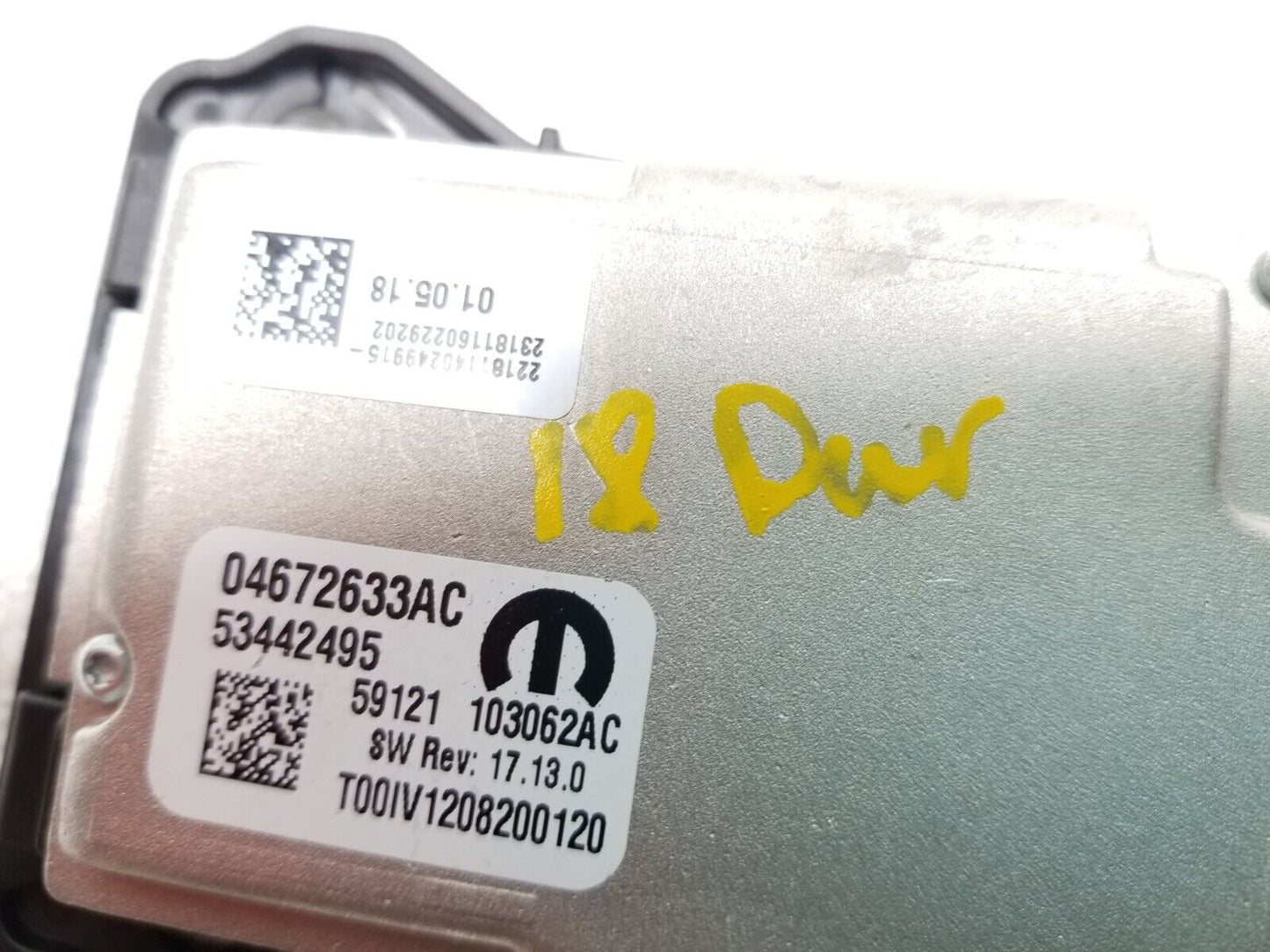 16 17 18 19 20 Dodge Durango Front Windshield Camera 04672633ac OEM