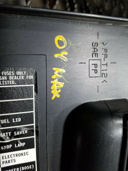 04 05 06 07 08 Nissan Maxima Fuse Box Cover Lid OEM