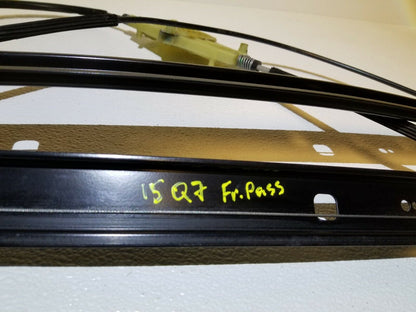 11 12 13 14 15  Audi Q7 Front Right Pass Door Window Regulator OEM 87k Miles