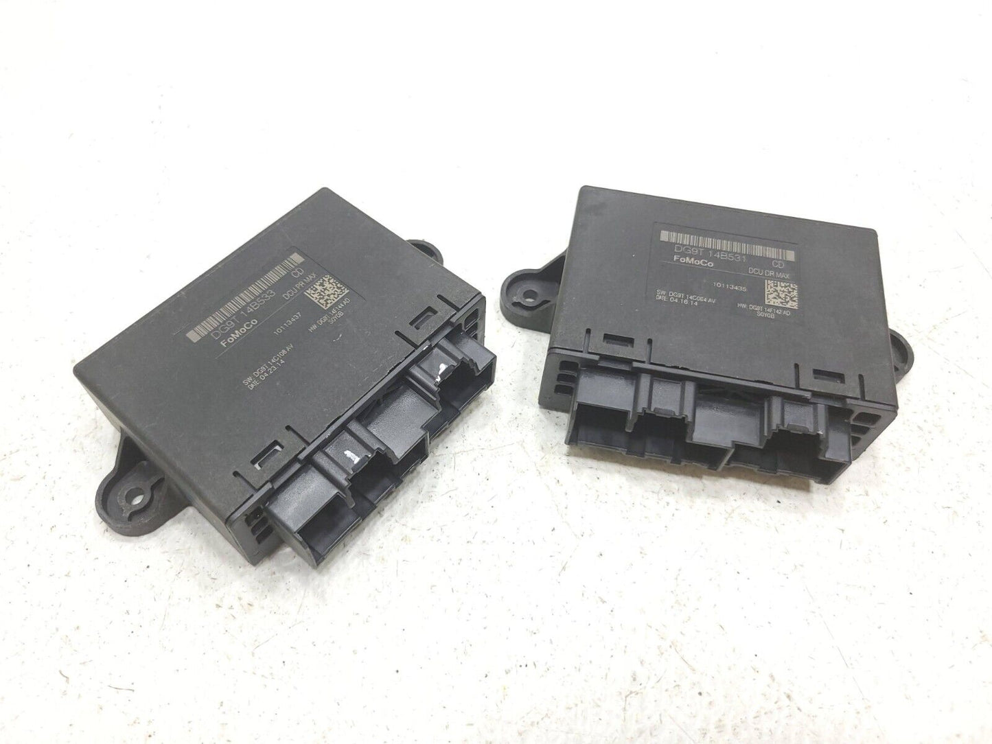 13 14 15 16 Ford Fusion Front Door Control Module Pair Dg9t-14b531-cd OEM