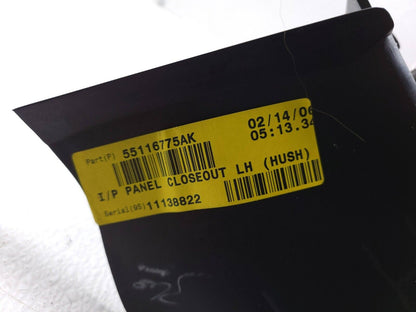 2006 - 2010 Jeep Grand Cherokee Dashboard Trim Panel Front Under Lower Left OEM